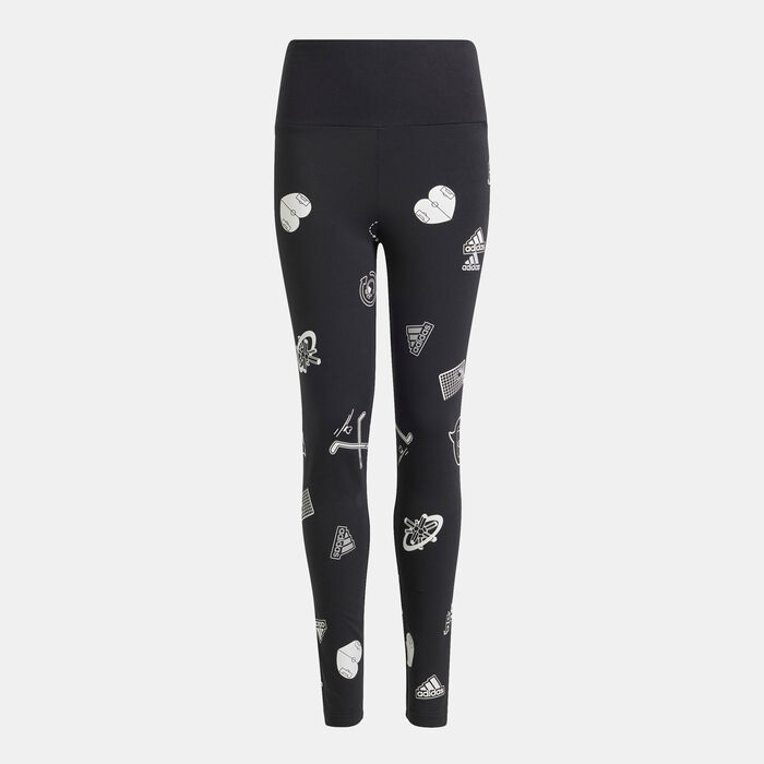 adidas Kids' Brand Love Leggings Black image number 0