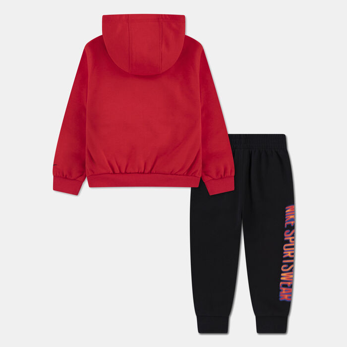 Nike Kids' Sportswear Hoodie and Joggers Set Black Nike Kids' Sportswear Hoodie and Joggers Set Black image number 1