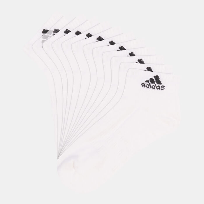 adidas Men's Cushioned Sportswear Ankle Socks (6 Pack) White image number 0