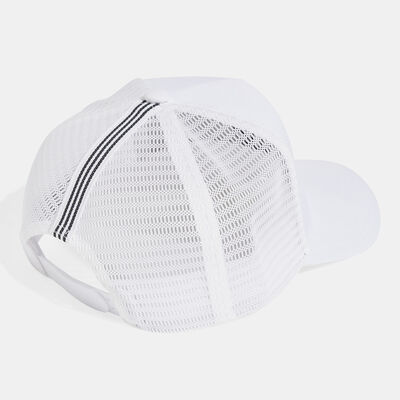 adidas Adicolor Classic Curved Trucker Cap White adidas Adicolor Classic Curved Trucker Cap White
