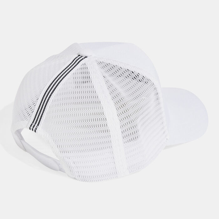 adidas Adicolor Classic Curved Trucker Cap White adidas Adicolor Classic Curved Trucker Cap White image number 1