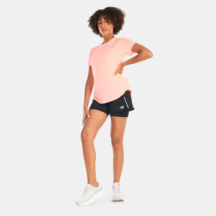 New Balance Women's Impact Run 2-in-1 Shorts Black New Balance Women's Impact Run 2-in-1 Shorts Black image number 2