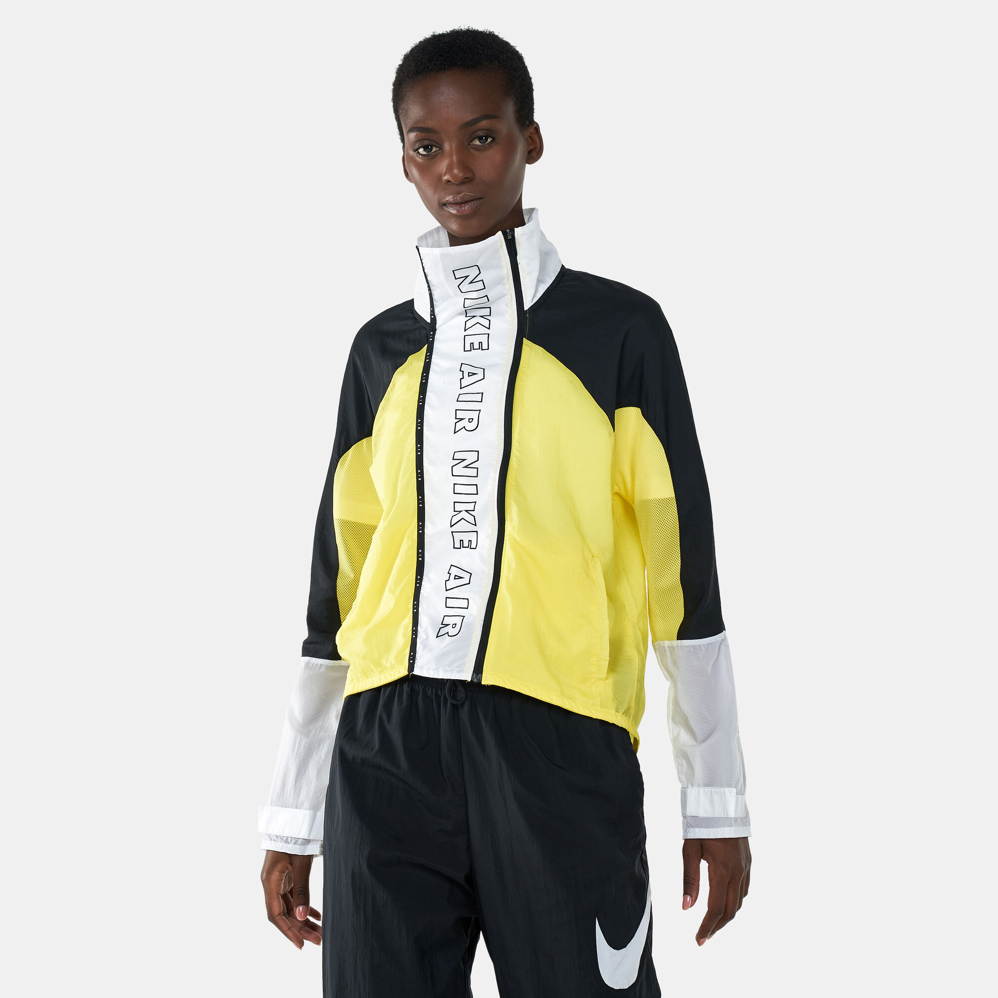 Nike yellow running new arrivals jacket
