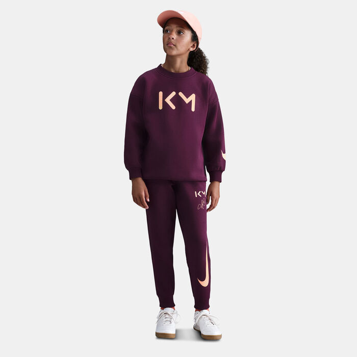 Nike Kids' Kylian Mbappe Sportswear Club Fleece Sweatshirt Pink Nike Kids' Kylian Mbappe Sportswear Club Fleece Sweatshirt Pink image number 2