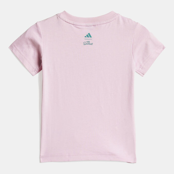 adidas Kids' The Simpsons T-Shirt And Shorts Set Pink adidas Kids' The Simpsons T-Shirt And Shorts Set Pink image number 2