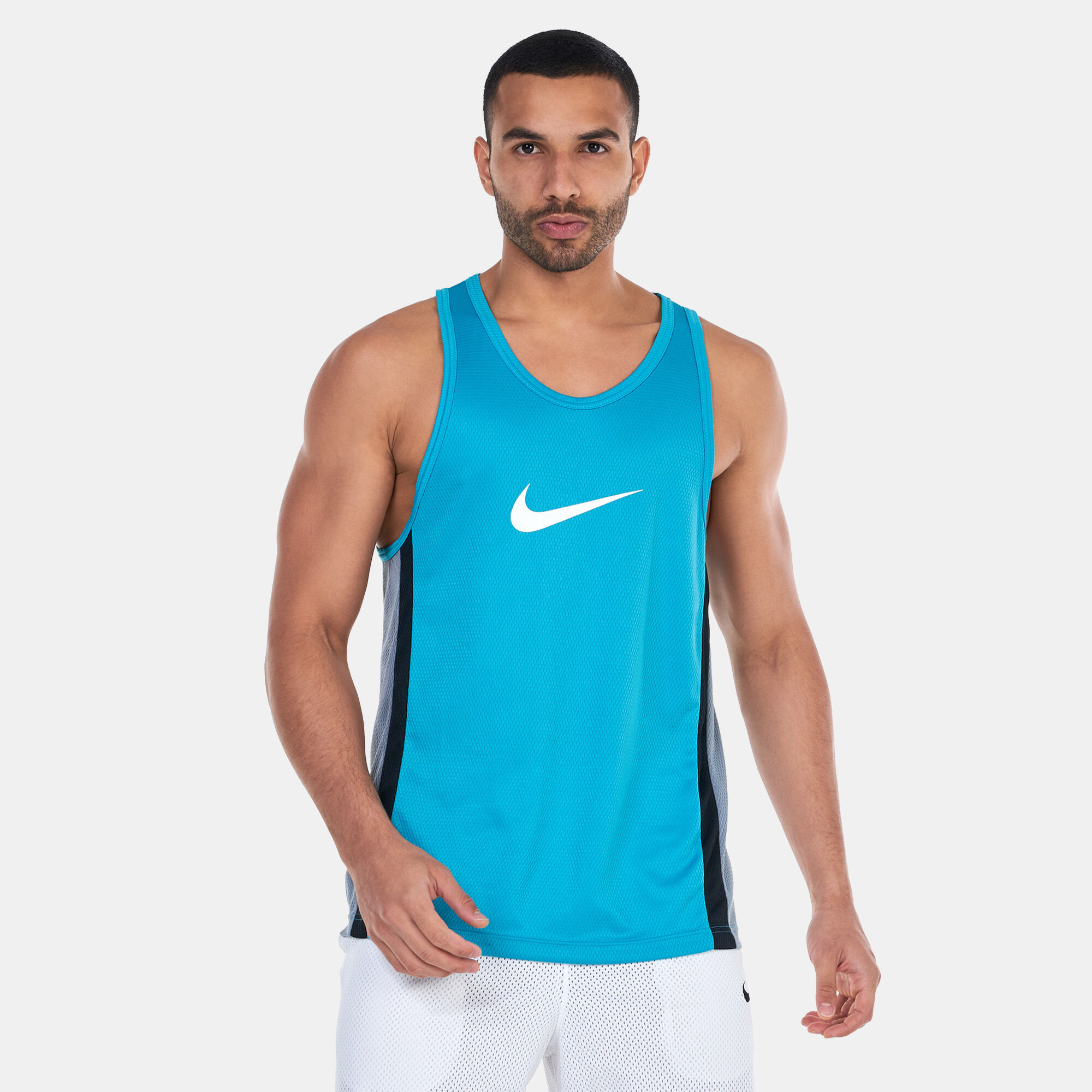 Buy Nike Men s Icon Dri FIT Basketball Jersey Blue in KSA SSS