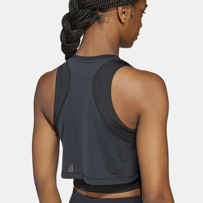 adidas Women's Cool Intensity 2-In-1 Training Tank Top Black adidas Women's Cool Intensity 2-In-1 Training Tank Top Black image number 4