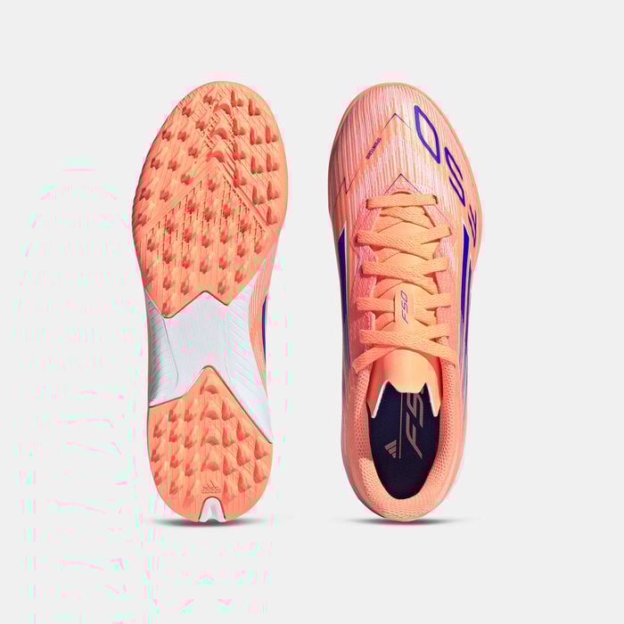 adidas Kids' F50 League Turf Ground Football Shoes Orange adidas Kids' F50 League Turf Ground Football Shoes Orange image number 6