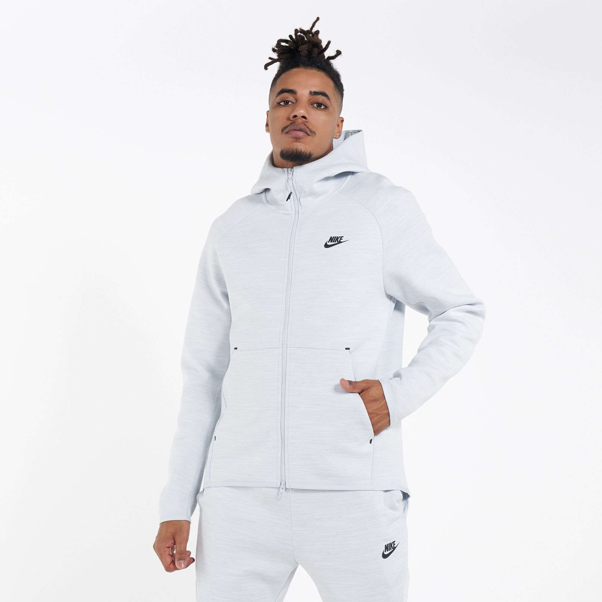 Nike tech fleece hoodie birch online heather