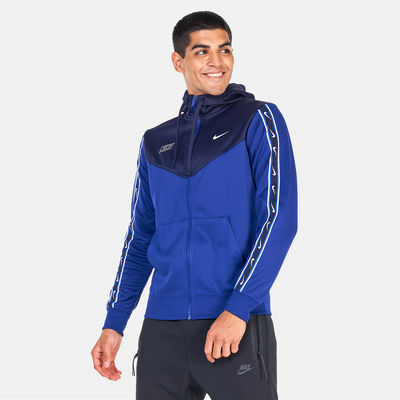 Nike Men's Sportswear Repeat Full-Zip Hoodie Blue