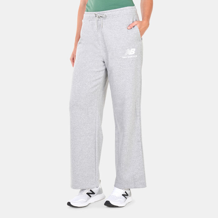 New Balance Women's Essentials Wide Legged Sweatpants Grey New Balance Women's Essentials Wide Legged Sweatpants Grey image number 0