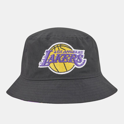 New Era Men's Los Angeles Lakers Print Infill Bucket Hat Black