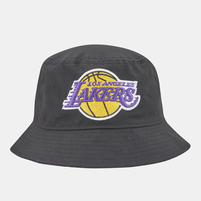 New Era Men's Los Angeles Lakers Print Infill Bucket Hat Black New Era Men's Los Angeles Lakers Print Infill Bucket Hat Black image number 0