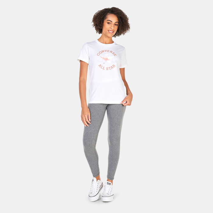 Converse Women's Chuck Patch Infill T-Shirt White Converse Women's Chuck Patch Infill T-Shirt White image number 2
