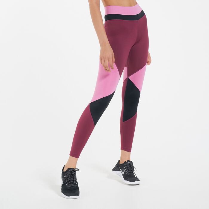 Buy Nike Womens Club Legging Large-Swoosh Tights Black/Pink/Volt 644352-010  Size Large Online at desertcartSeychelles