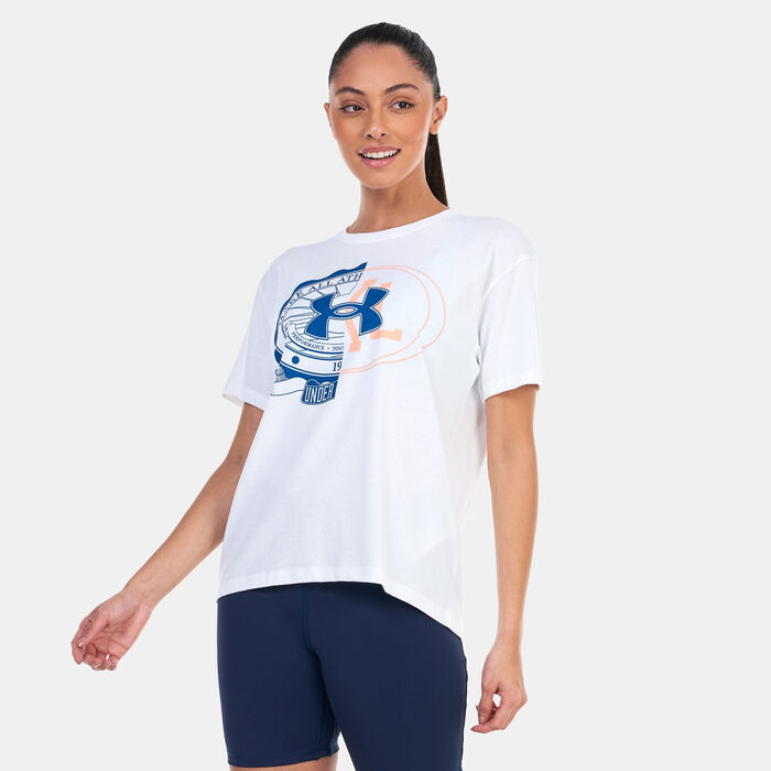 Under Armour Women's UA Make All Heavyweight T-Shirt White Under Armour Women's UA Make All Heavyweight T-Shirt White image number 0