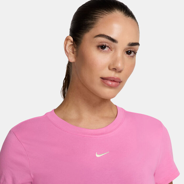 Nike Women's Sportswear Chill Knit T-Shirt Pink Nike Women's Sportswear Chill Knit T-Shirt Pink image number 2