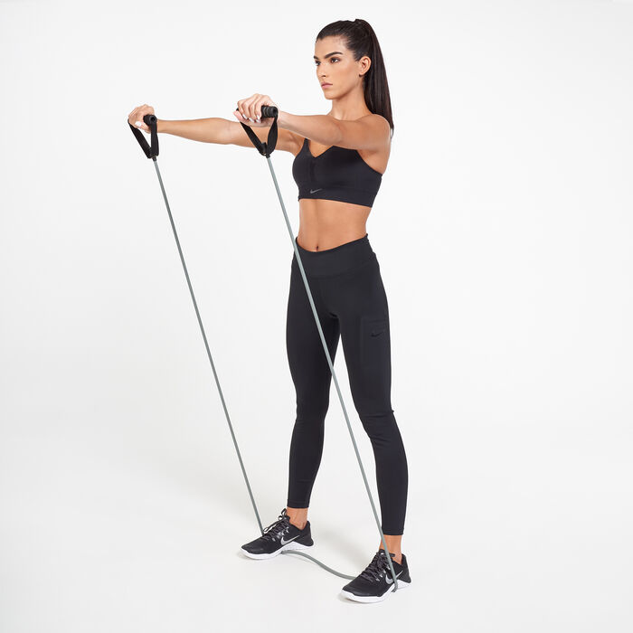 Nike Women's Indy Light-Support Padded Seamless Sports Bra Black image number 2