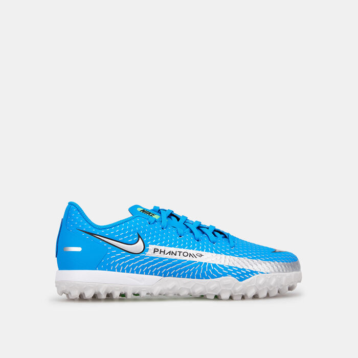 Nike Kids' Jr. Phantom GT Academy Turf Ground Football Shoe Blue Nike Kids' Jr. Phantom GT Academy Turf Ground Football Shoe Blue image number 0