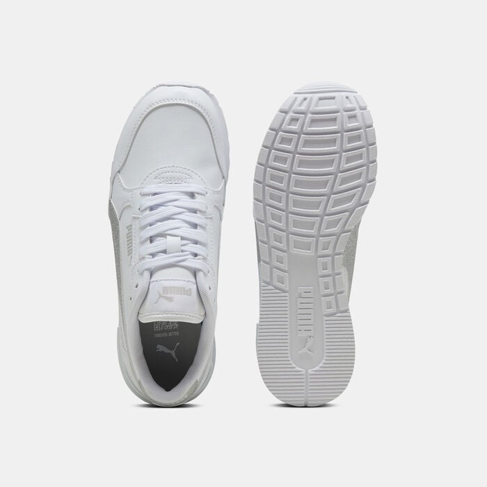 PUMA Kids' ST Runner v4 SL Shoes White PUMA Kids' ST Runner v4 SL Shoes White image number 3