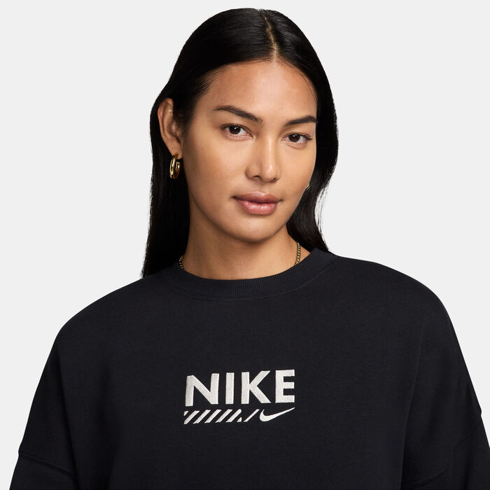 Nike Women's Fleece Sweatshirt Black image number 3