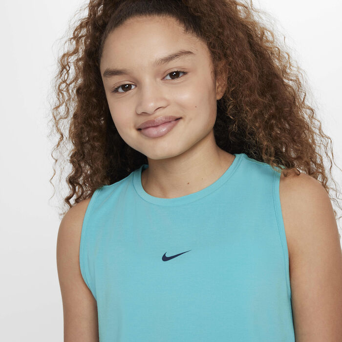 Nike Girls' Pro Dri-FIT Training Tank Top Green Nike Girls' Pro Dri-FIT Training Tank Top Green image number 2