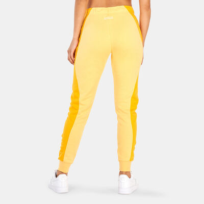 Nike Women's Sportswear Air Mid-Rise Fleece Joggers yellow Nike Women's Sportswear Air Mid-Rise Fleece Joggers yellow
