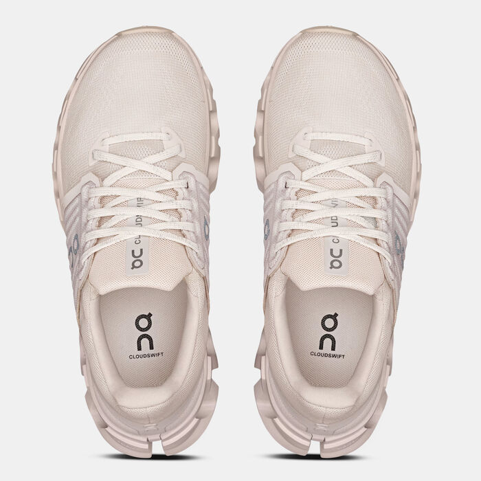 On Women's Cloudswift 4 AD Running Shoes Grey On Women's Cloudswift 4 AD Running Shoes Grey image number 4