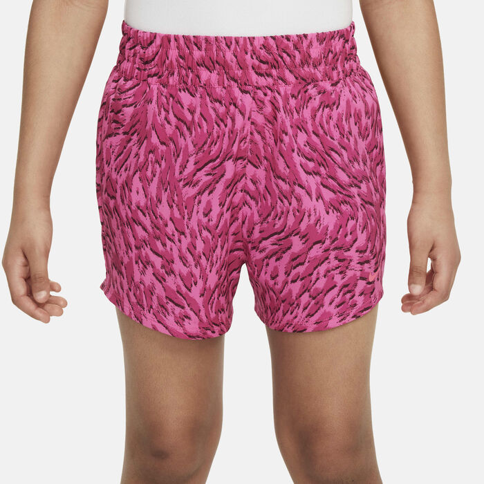 Nike Kids' One High-Waisted Shorts Pink Nike Kids' One High-Waisted Shorts Pink image number 1