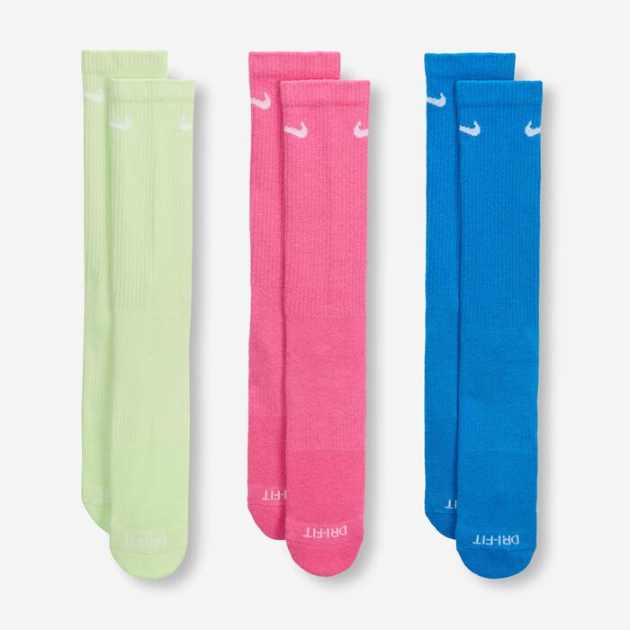 Nike Everyday Plus Cushioned Training Crew Socks (3 Pairs) Multi-Color Nike Everyday Plus Cushioned Training Crew Socks (3 Pairs) Multi-Color image number 1