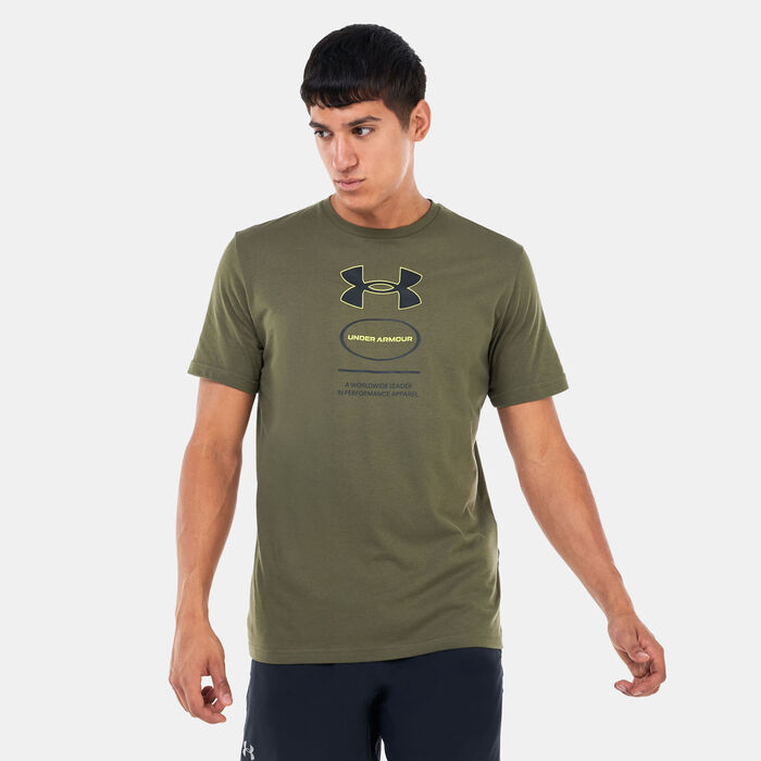 Under Armour Men's Branded Gel Stack Training T-Shirt Green Under Armour Men's Branded Gel Stack Training T-Shirt Green image number 0
