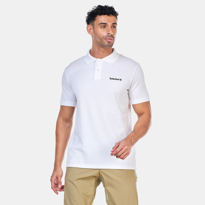 Timberland Men's Small Logo Polo Shirt White image number 0