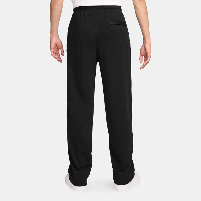 Nike Men's Club French Terry Wide Leg Pants Black Nike Men's Club French Terry Wide Leg Pants Black image number 1