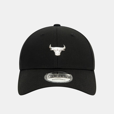 New Era Men's NBA Chicago Bulls Metallic Pin 9FORTY Cap Black