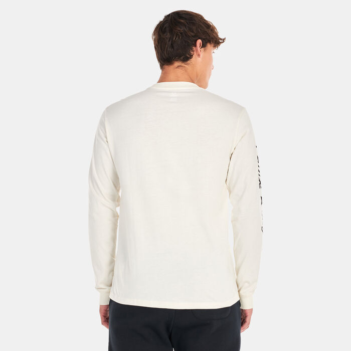 Converse Logo Placement Script Star T-Shirt White Converse Logo Placement Script Star T-Shirt White image number 1