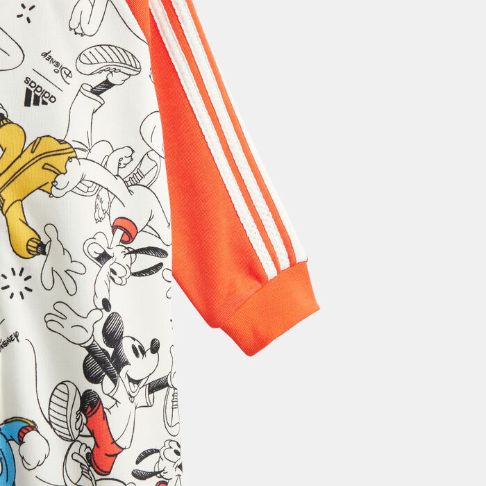 adidas Kids' x Disney Mickey Mouse Bodysuit (Babies and Toddlers) White adidas Kids' x Disney Mickey Mouse Bodysuit (Babies and Toddlers) White image number 3