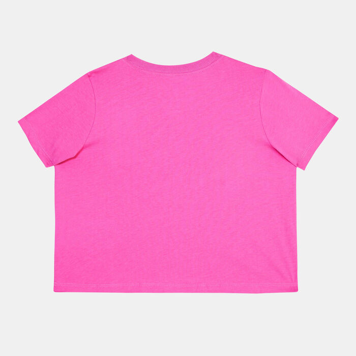 Nike Kids' Sportswear Cropped T-Shirt (Older Kids) Pink image number 1