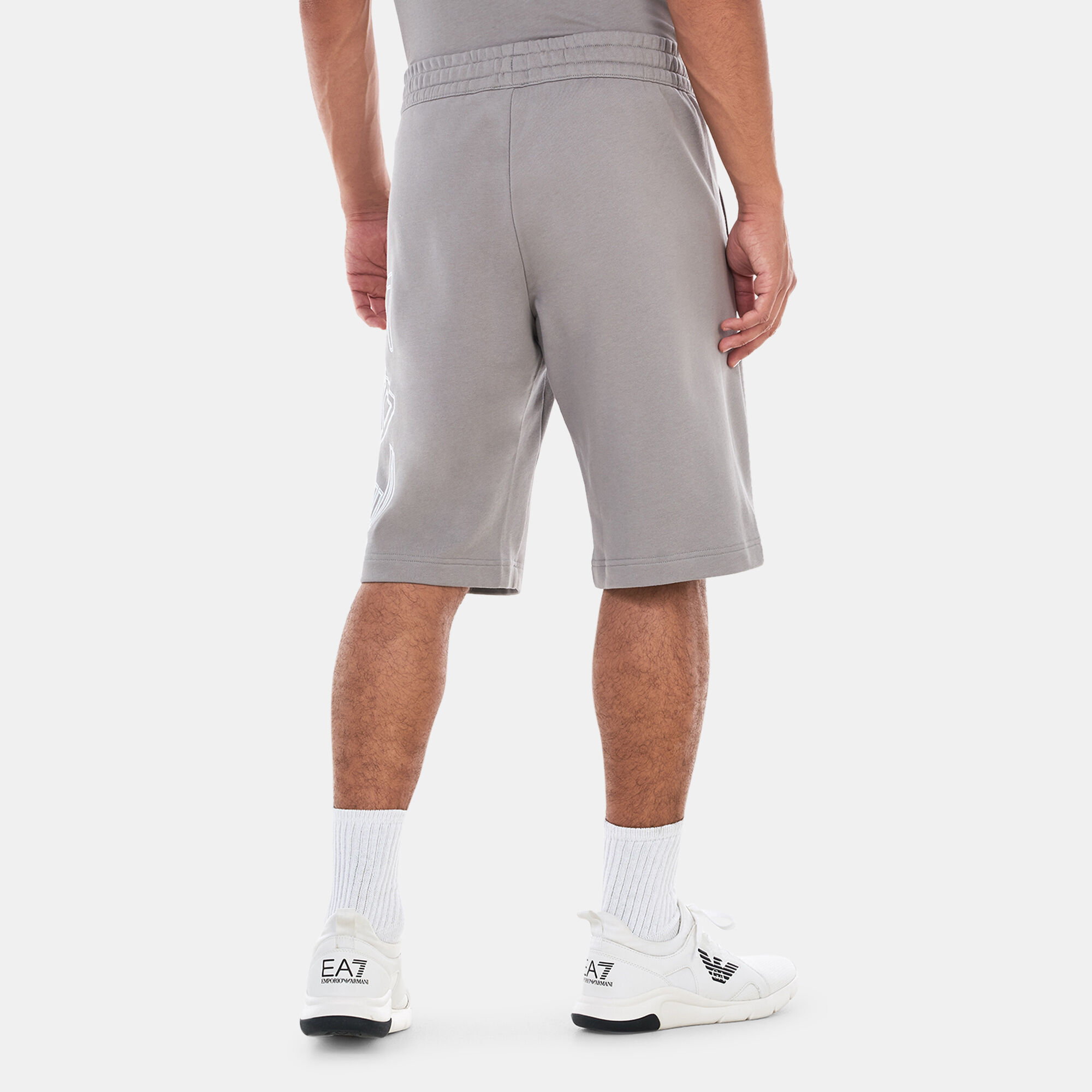 Men s Big Logo Graphic Shorts Grey EA7 Emporio Armani in KSA SSS