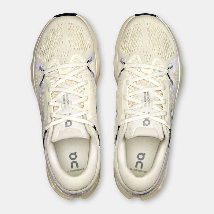 On Women's Cloudsurfer 2 Running Shoes White On Women's Cloudsurfer 2 Running Shoes White image number 3