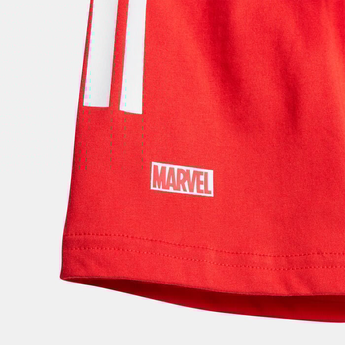 adidas Kids' Marvel Spider-Man T-Shirt and Shorts Set Red adidas Kids' Marvel Spider-Man T-Shirt and Shorts Set Red image number 3