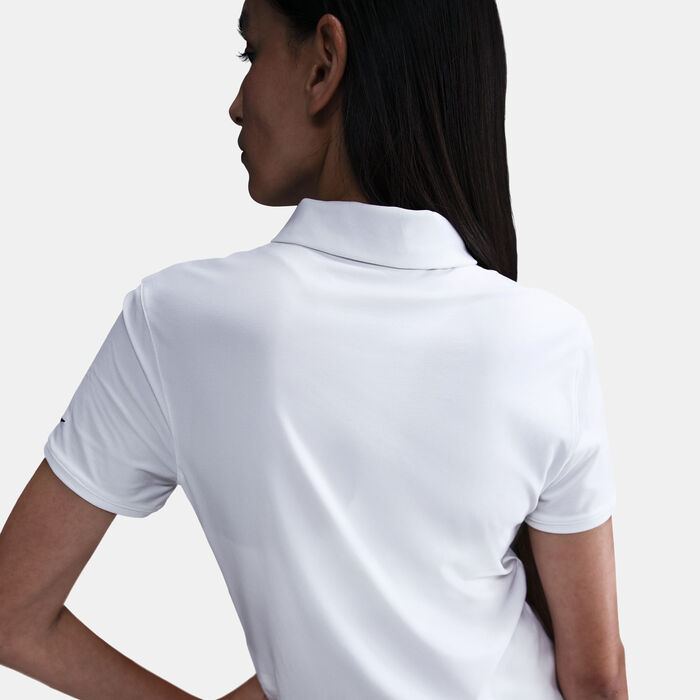Nike Golf Women's Victory Dri-FIT Sleeveless Polo Shirt White Nike Golf Women's Victory Dri-FIT Sleeveless Polo Shirt White image number 4