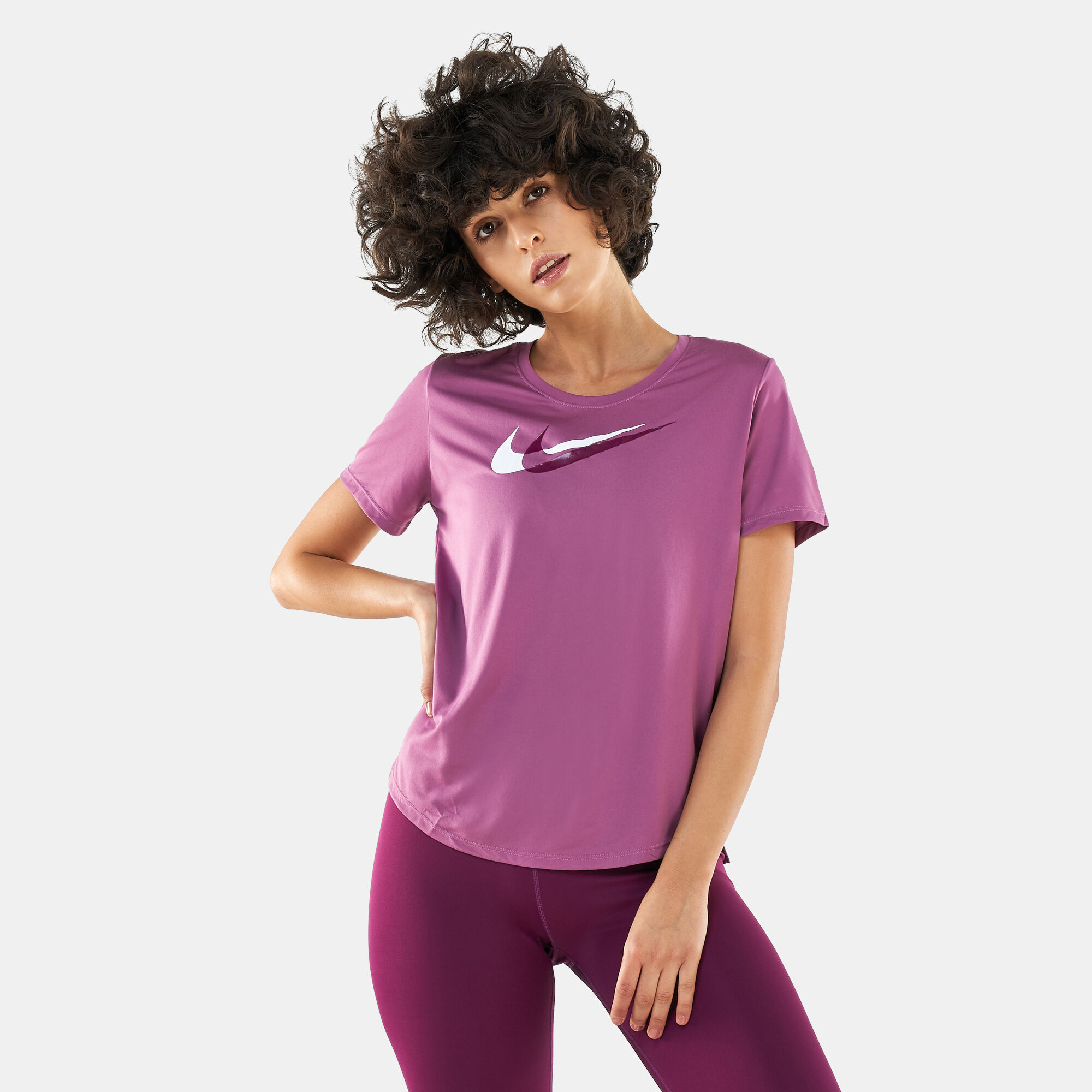 Women purple nike shirt outlet