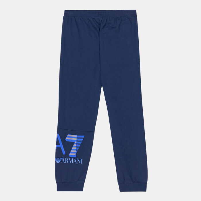 EA7 Emporio Armani Kids' Logo Track Pants Blue EA7 Emporio Armani Kids' Logo Track Pants Blue image number 1