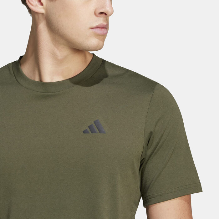 adidas Men's Train Essentials Feelready Training T-Shirt Green adidas Men's Train Essentials Feelready Training T-Shirt Green image number 3