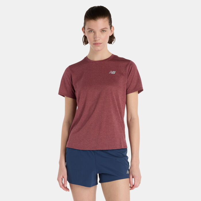 New Balance Women's Athletics Training T-Shirt Brown New Balance Women's Athletics Training T-Shirt Brown image number 0