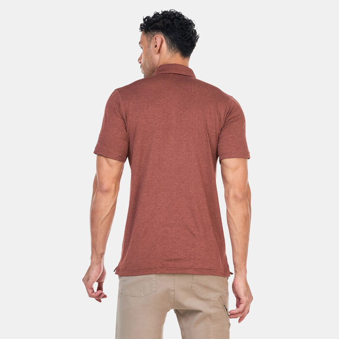 Columbia Men's Tech Trail™ Polo T-Shirt Pink Columbia Men's Tech Trail™ Polo T-Shirt Pink image number 1