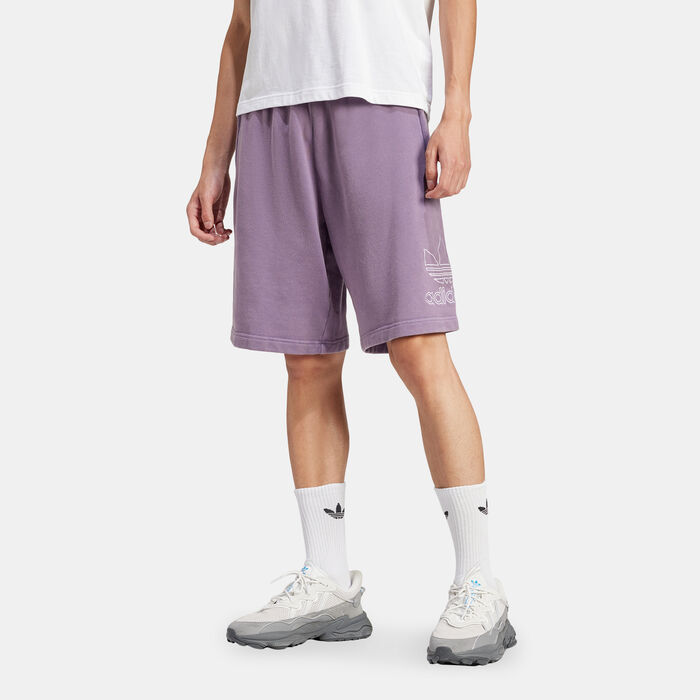 adidas Originals Men's Adicolor Outline Trefoil Shorts Black adidas Originals Men's Adicolor Outline Trefoil Shorts Black image number 0