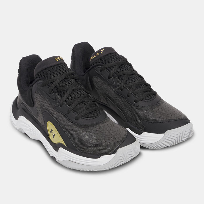 Under Armour Spawn 7 Basketball Shoes Black Under Armour Spawn 7 Basketball Shoes Black image number 1