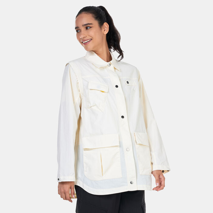 PUMA Women's SUNPŌ Zip-Off Jacket Beige PUMA Women's SUNPŌ Zip-Off Jacket Beige image number 0