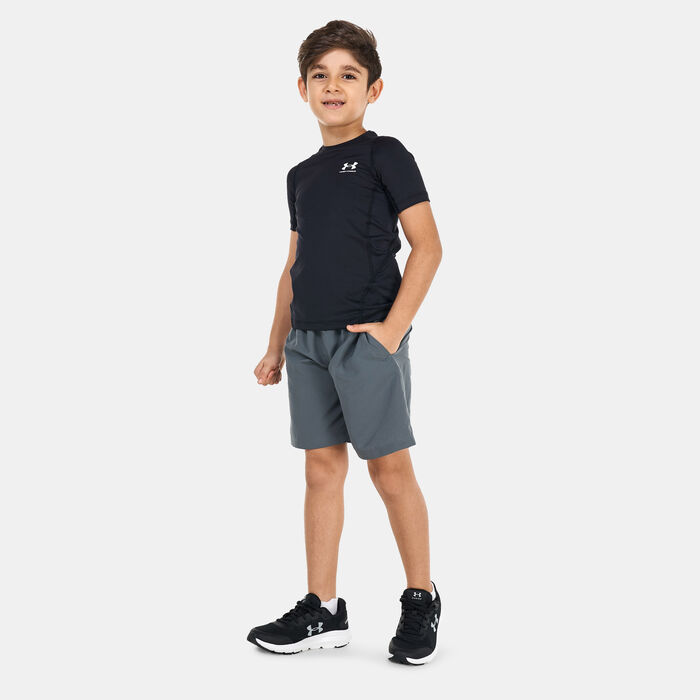 Under Armour Kids' UA Woven Graphic Shorts Grey image number 2